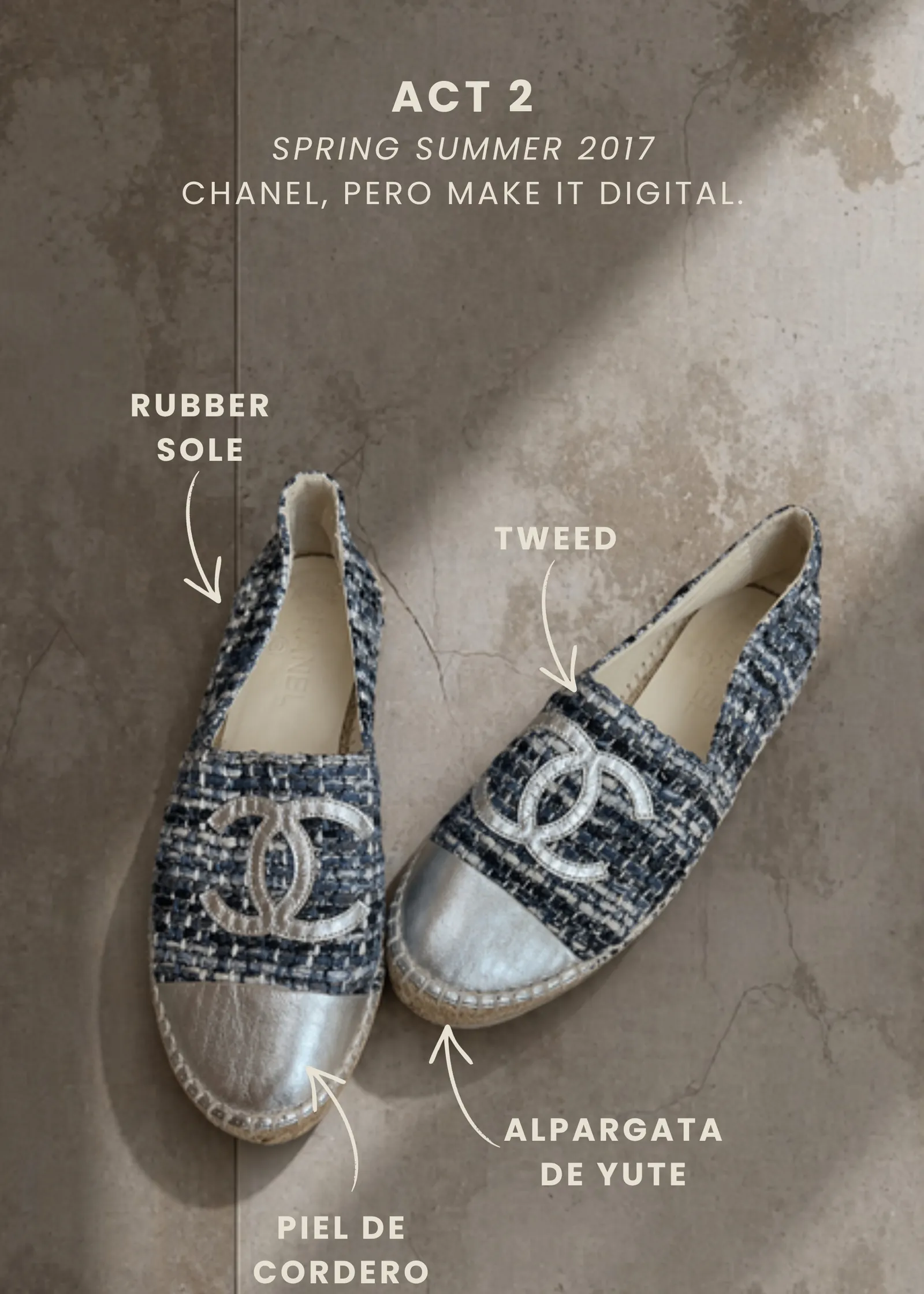 Chanel CC Cap Toe Espadrilles