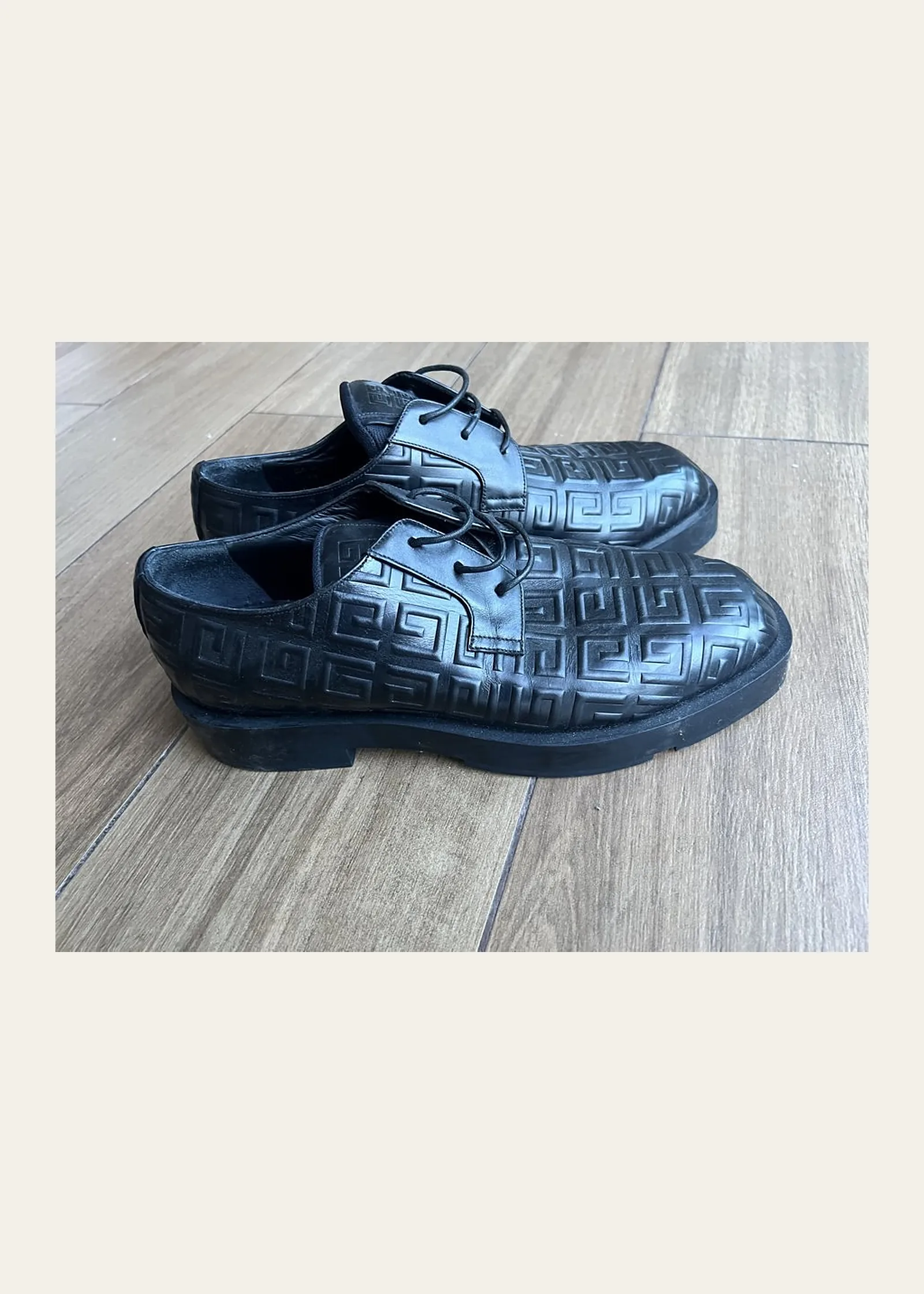 Givenchy Logo Embossed Derby Shoes