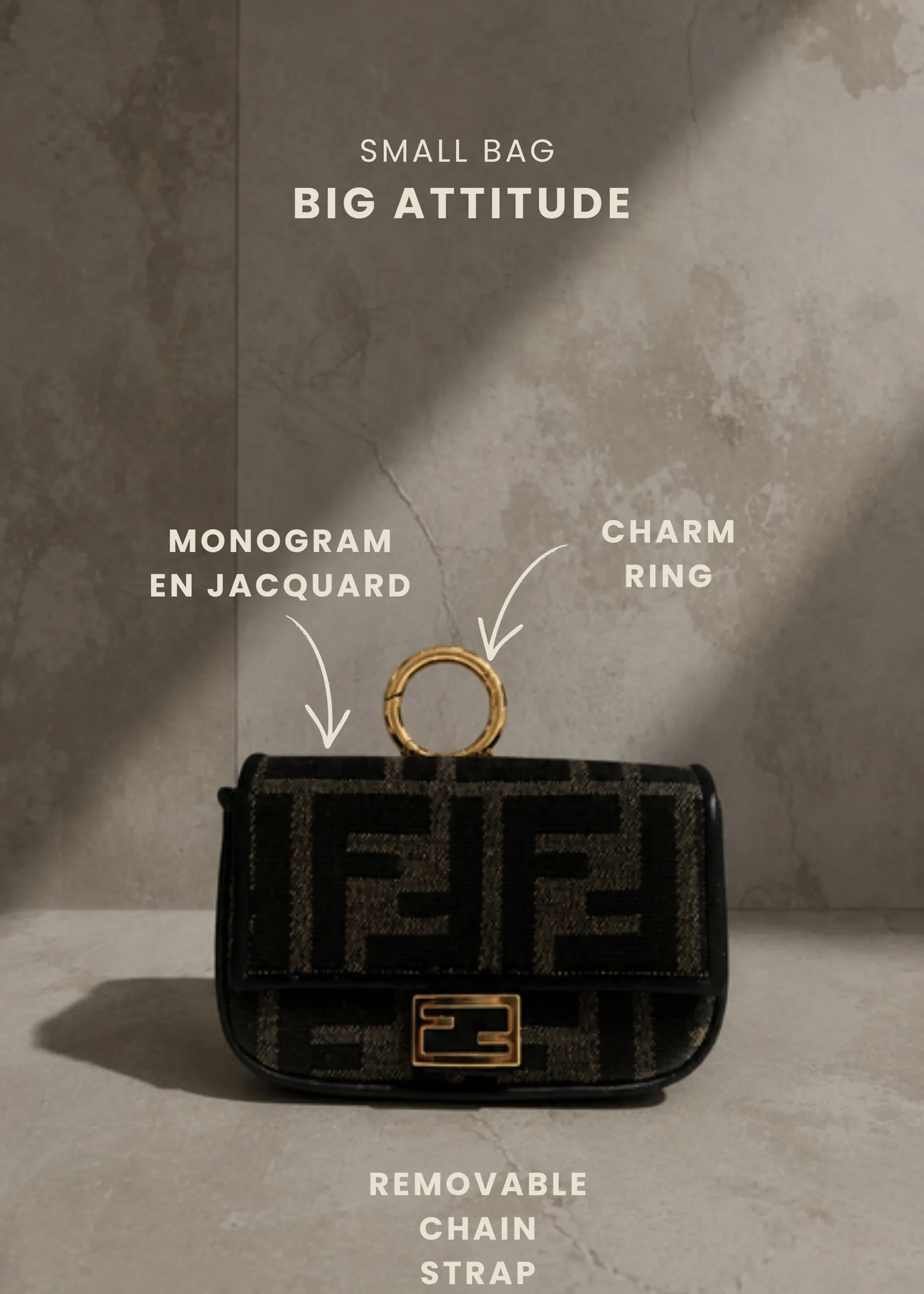 Fendi Charm Nano Baguette